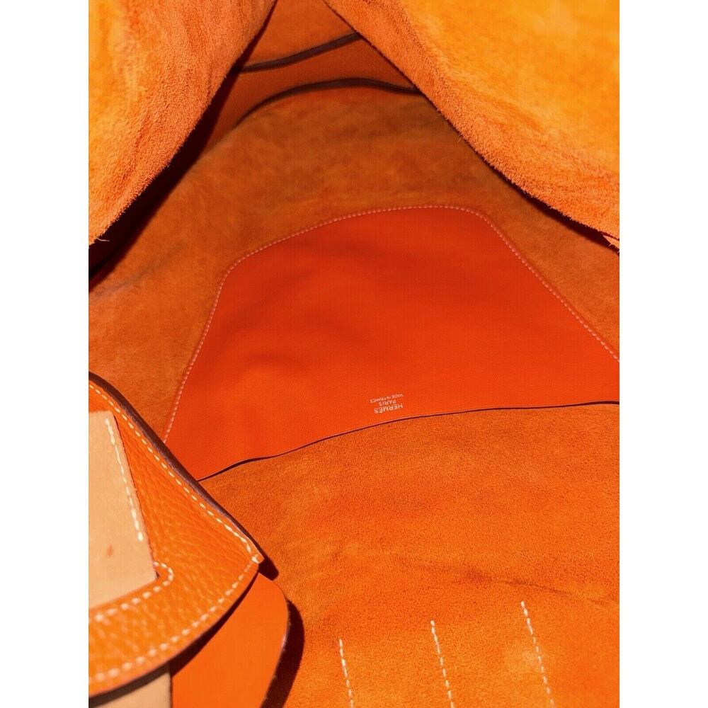 Hermes Swift Taurillon Clemence Vache Hunter Virevolte 29 Orange - Picture 8 of 16